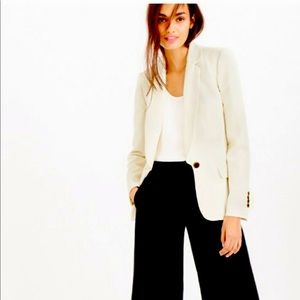 Never worn - J.Crew Polished Crepe Blazer - size 12